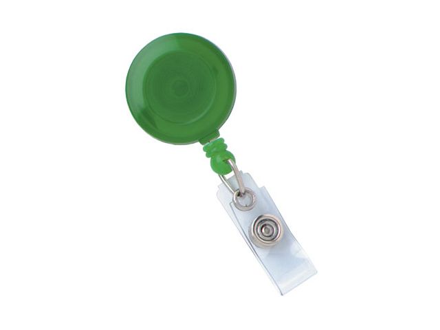 Translucent green badge reel (100 Pcs)