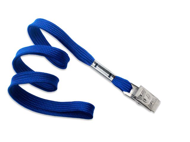 Flat yellow lanyards - safety release and hook (100 Pcs)