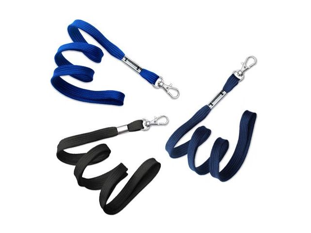 Flat lanyards 10mm (100 Pcs)