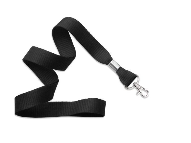 Flat blue navy wavy lanyard 16mm - snap hook (100 Pcs)