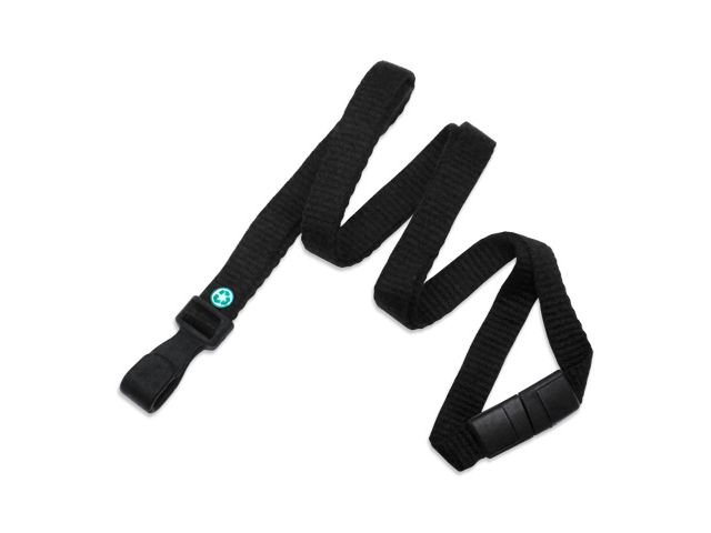 Flat blue navy wavy lanyard with hook (100 Pcs)