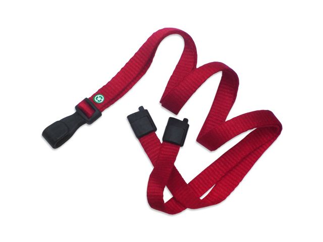 ECO Bamboo Lanyard 10mm Red (100 Pcs)