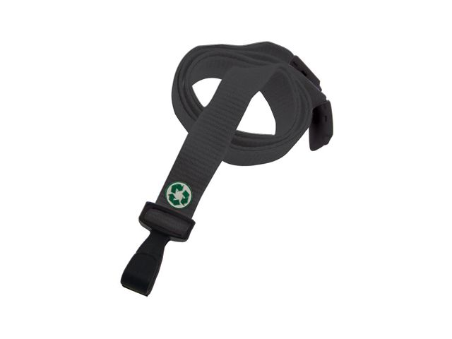 ECO Bamboo Lanyard 16mm Black (100 Pcs)