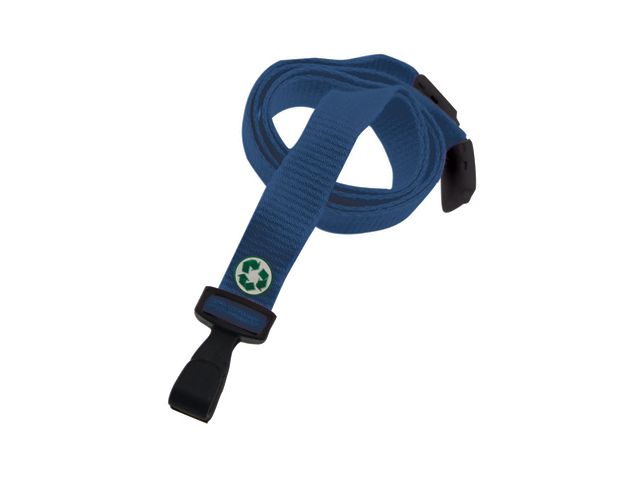 ECO Bamboo Lanyard 16mm Blue navy (100 Pcs)