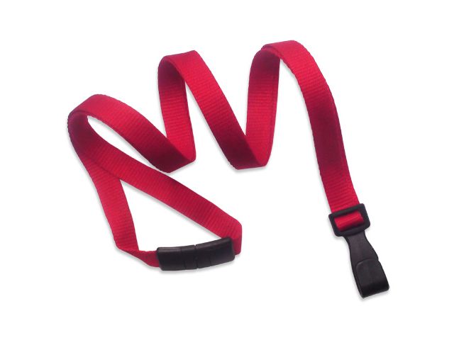 ECO lanyard in recycled PET 10mm Red (100 Pcs)