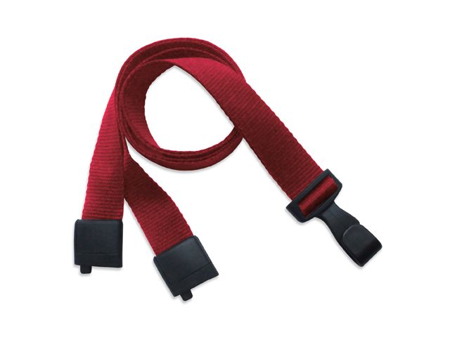 ECO lanyard in recycled PET 16mm Red (100 Pcs)