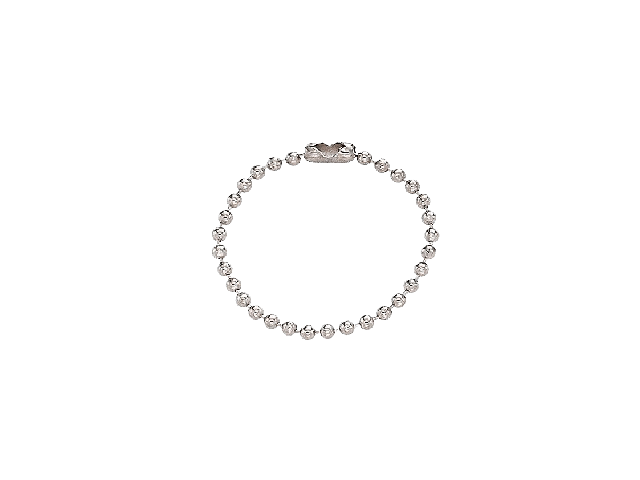 Nickel-Plated Steel Bead Chain with Connector (100 Pcs)