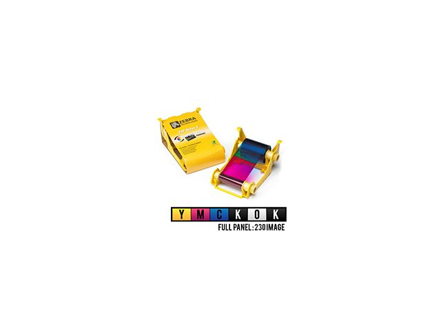 Zebra ZXP3 ribbon - YMCKOK colour - 230 prints