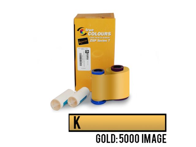 Zebra ZXP7 ribbon - gold - 5000 prints