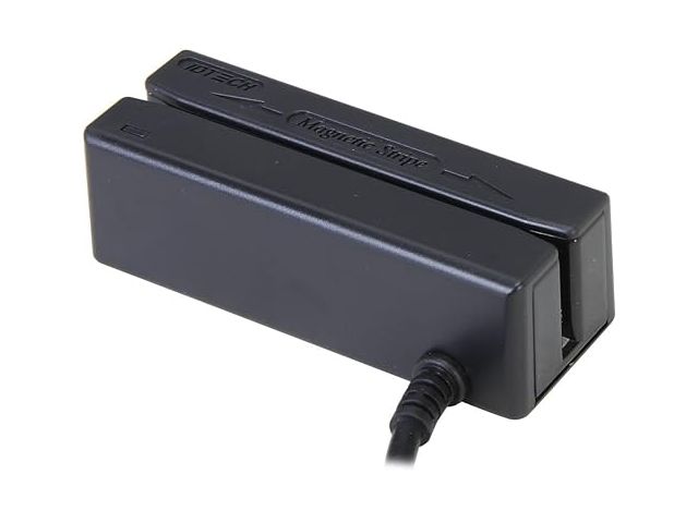 MiniMag magnetic reader - Tracks 1&2&3 / Black / Cable on back
