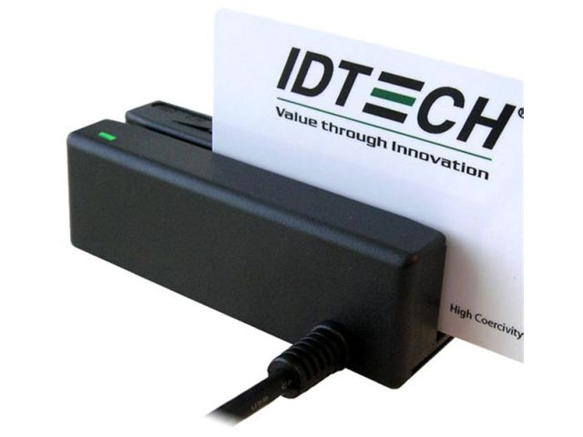 MiniMag magnetic reader - Tracks 1&2&3 / RS232 / Black