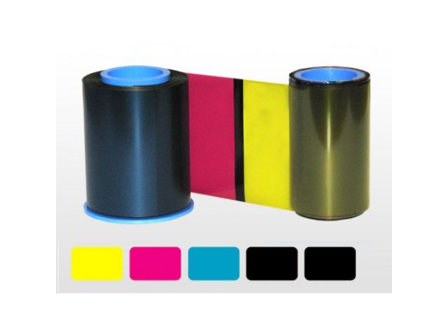 Colour ribbon YMCKK for NiSCA PR-C201 retransfer