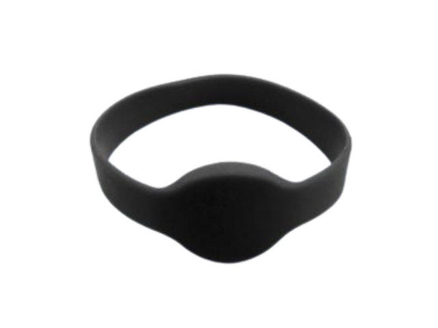 Wristband 13,56 MHz Iso14443 1 K - silicon black 74mm